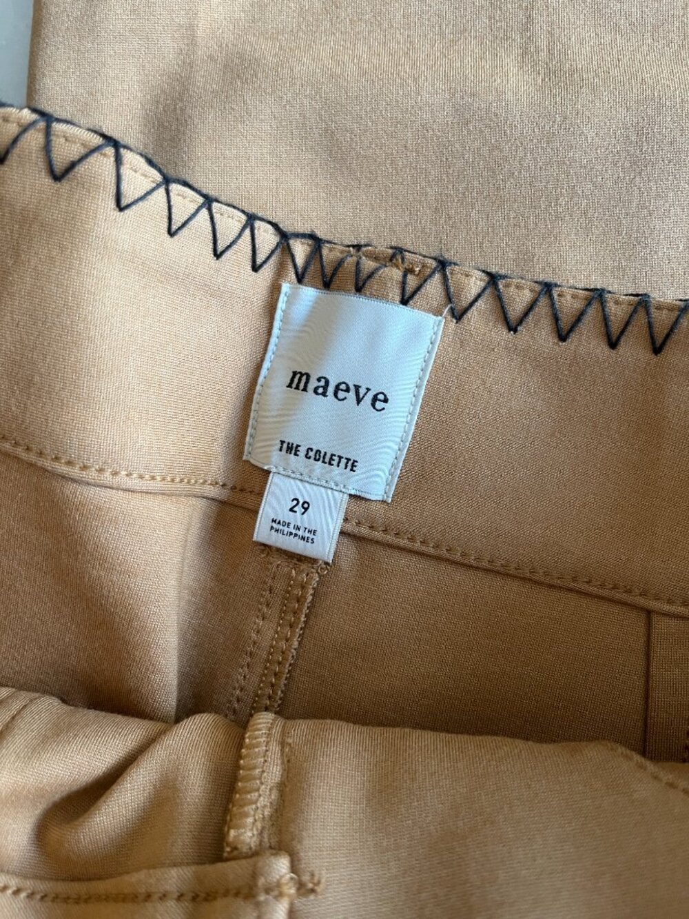 The Colette Whipstitch Crop Wide Leg Pant by Maeve 29 - Picture 7 of 12